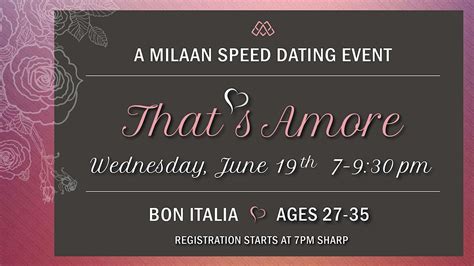 Speed or soft dating amore 